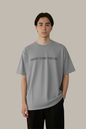 The "VIBRANT STARRY TAPESTRY" Back Print Oversized Tee