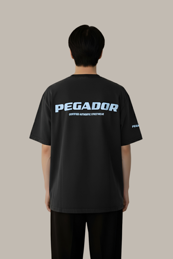 The "PEGADOR" Washed Black Oversized Tee