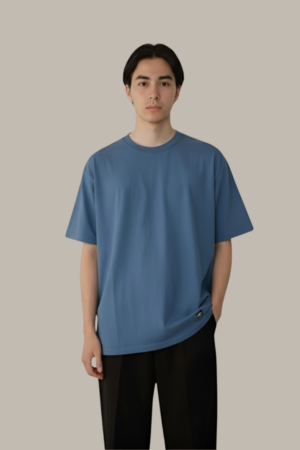 The Classic Blue Crewneck Tee