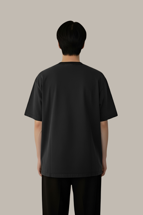 The "PEGADOR" Oversized Washed Black Tee