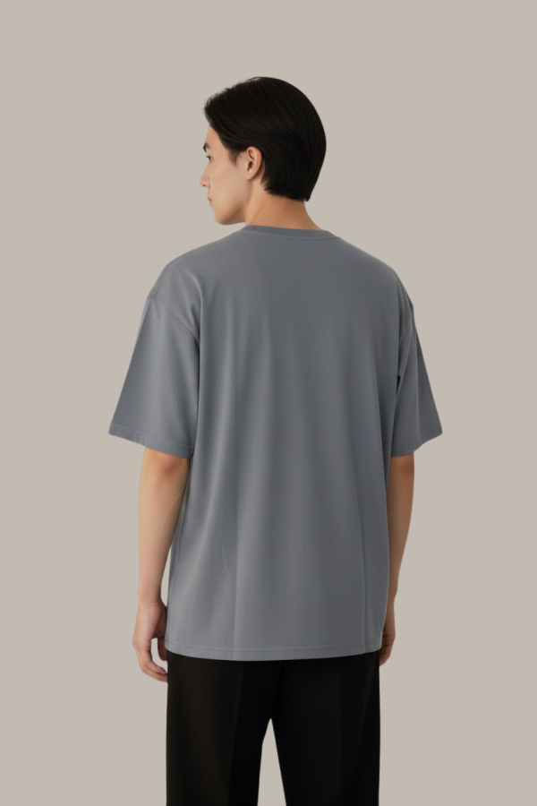 Charcoal gray Oversized Crewneck Tee