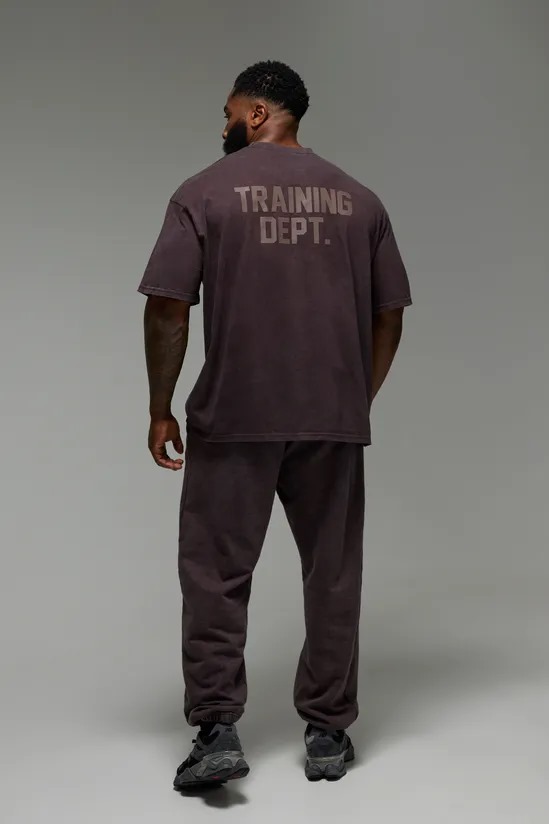 The Washed Brown "Training Dept." Oversized Tee