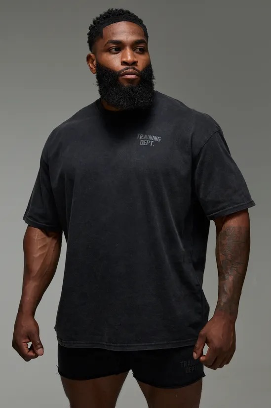 The Washed Brown "Training Dept." Oversized Tee