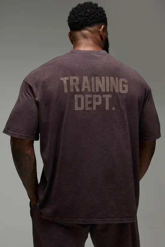 The Washed Brown "Training Dept." Oversized Tee