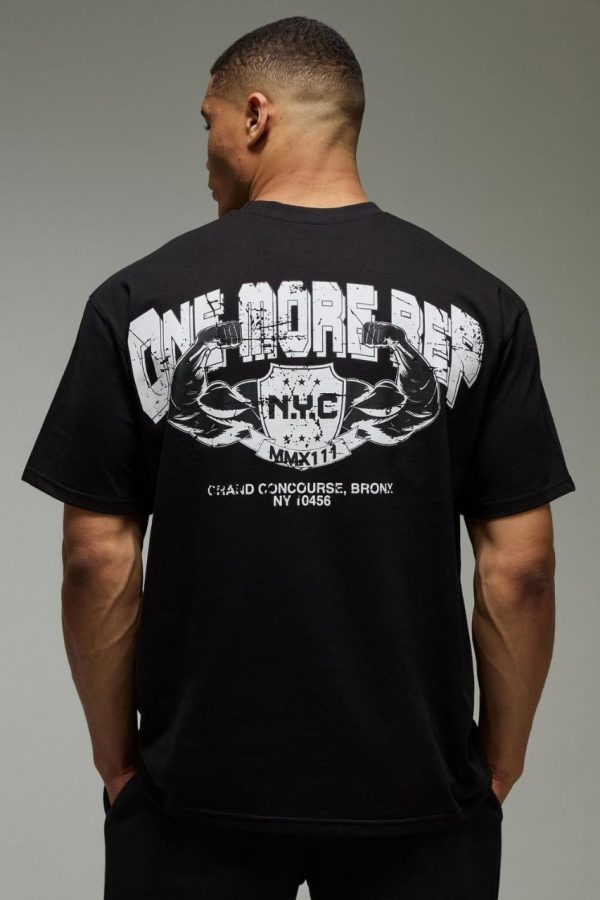 One More Rep - Washed Oversized Tee