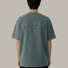 Green Oversized Cotton T-Shirt with “TEXAS” Print – Men’s Street Wear