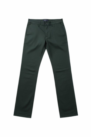 Zara Men's Dark Green Slim-Fit Dress Pants