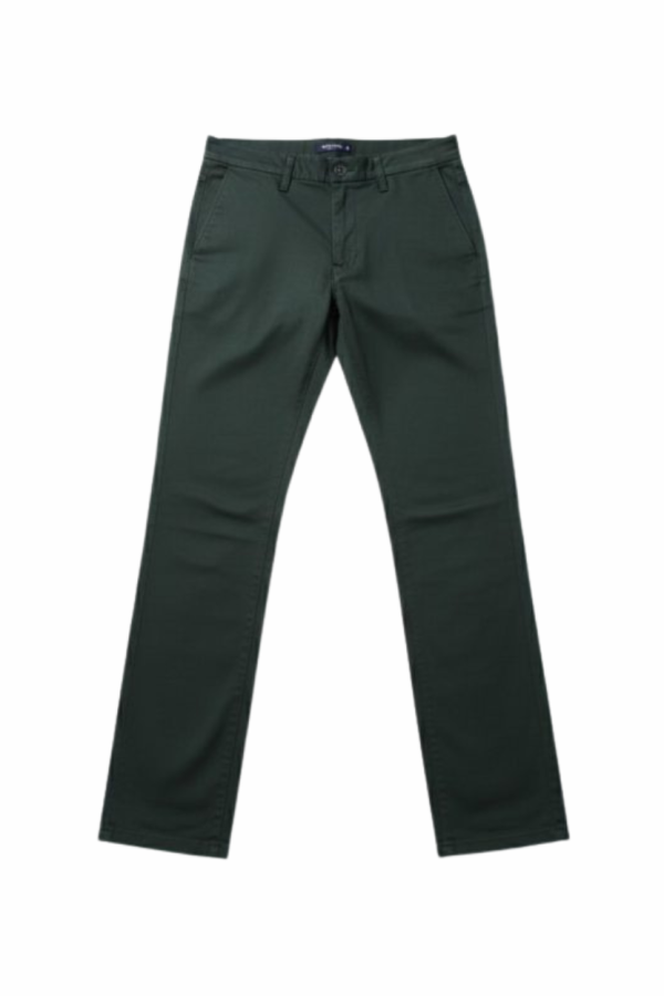 Zara Men's Dark Green Slim-Fit Dress Pants
