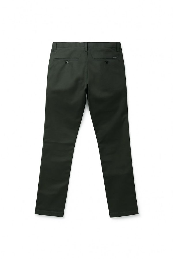 Zara Men's Dark Green Slim-Fit Dress Pants