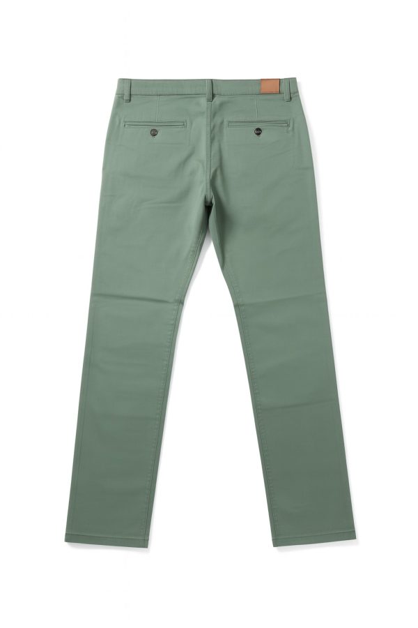 Zara Men's Olive Green Slim-Fit Dress Pants