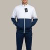 GK Tracksuit | Two-Tone Navy & White Zip-Up